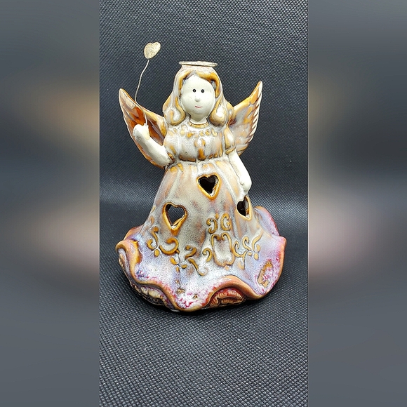 Vintage Ornamental Tealight Angel - Picture 2 of 12